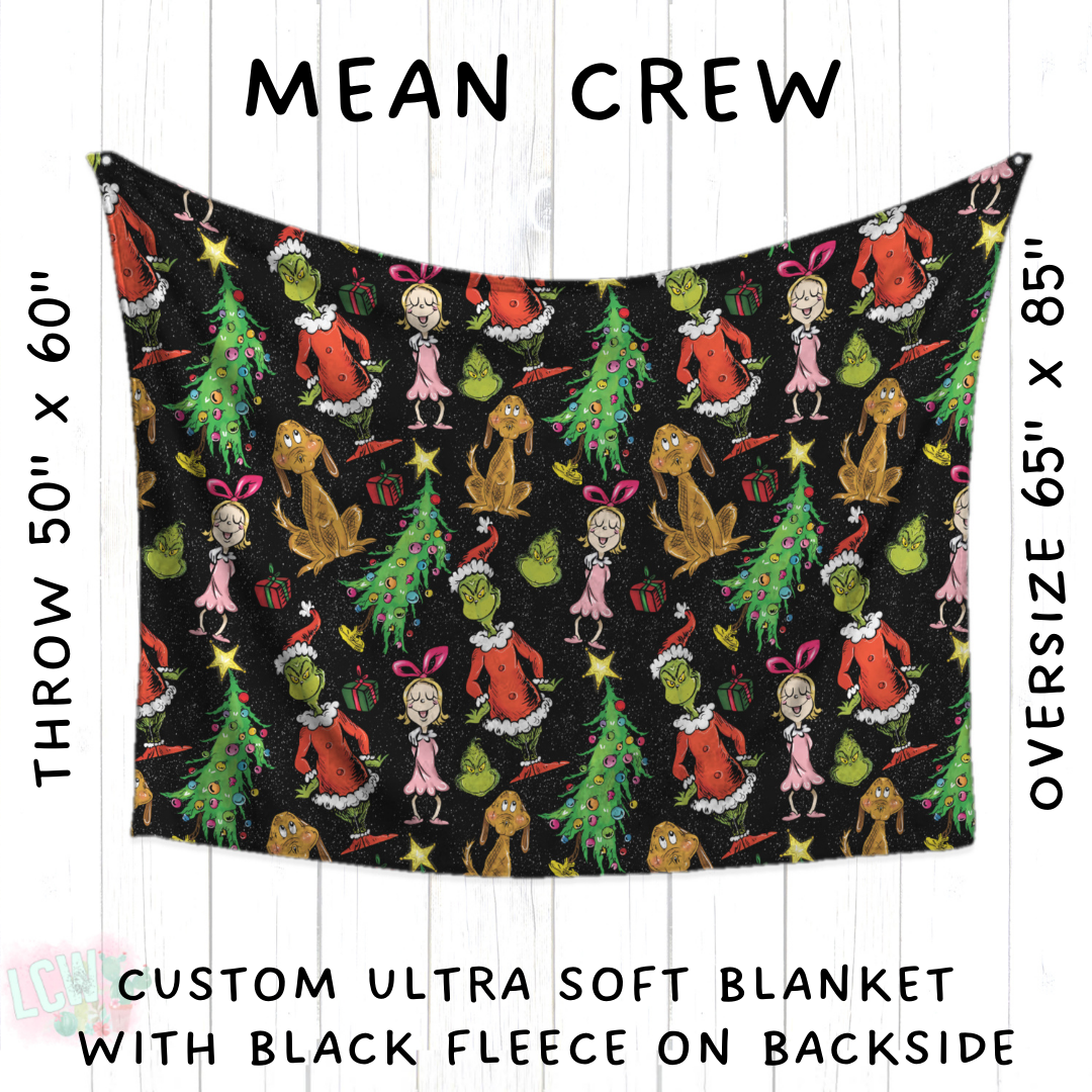 Batch #428 - Christmas Spirit - Closes 10/10 - ETA late Nov - Mean Crew Blanket