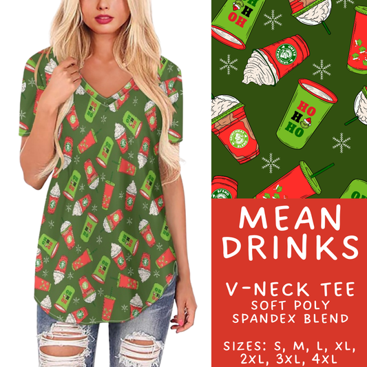 Batch #428 - Christmas Spirit - Closes 10/10 - ETA late Nov - Mean Drinks V-Neck Tee