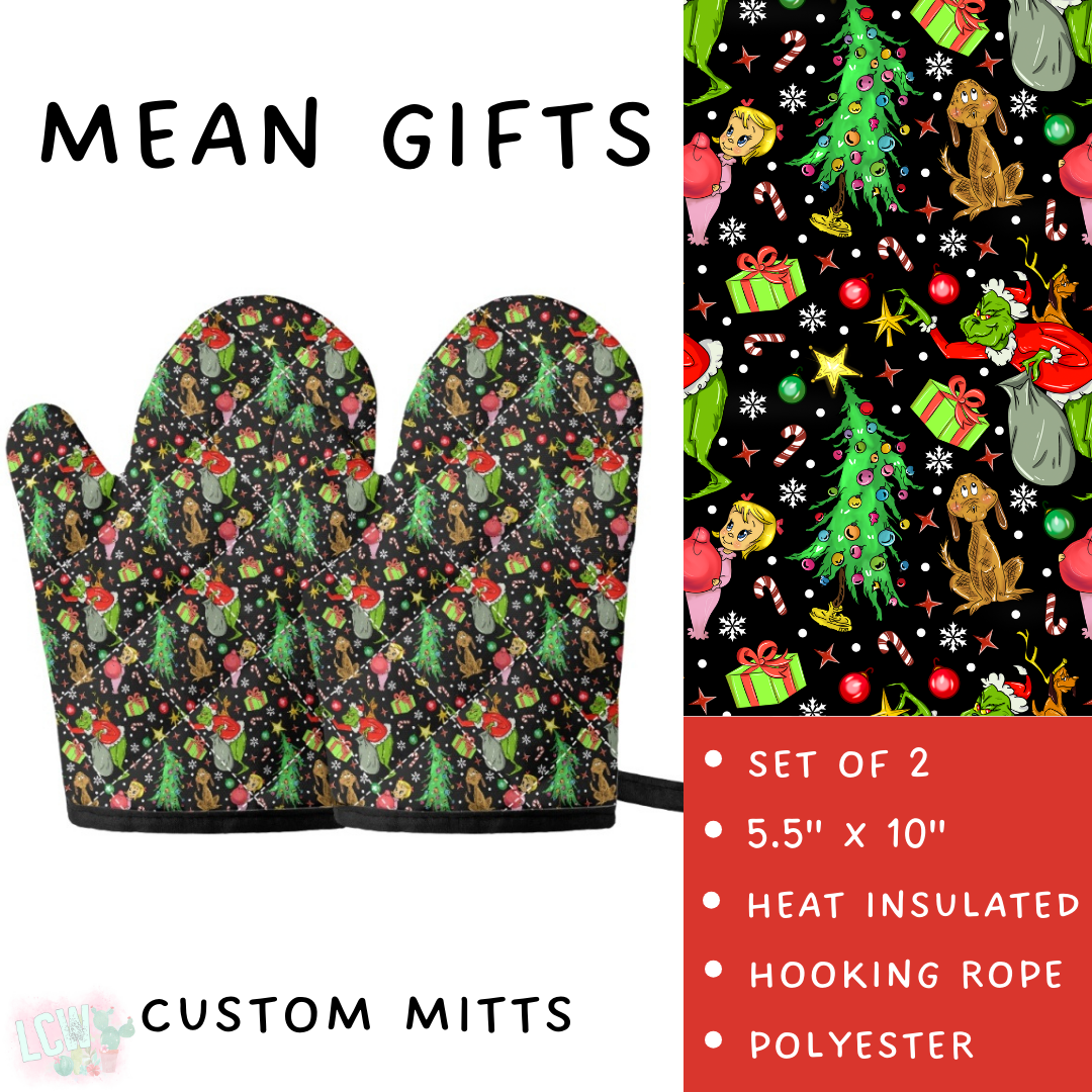 Batch #416 - Baking Spirits Bright 2 - Closes 9/19 - ETA early Nov - Mean Gifts Oven Mitts