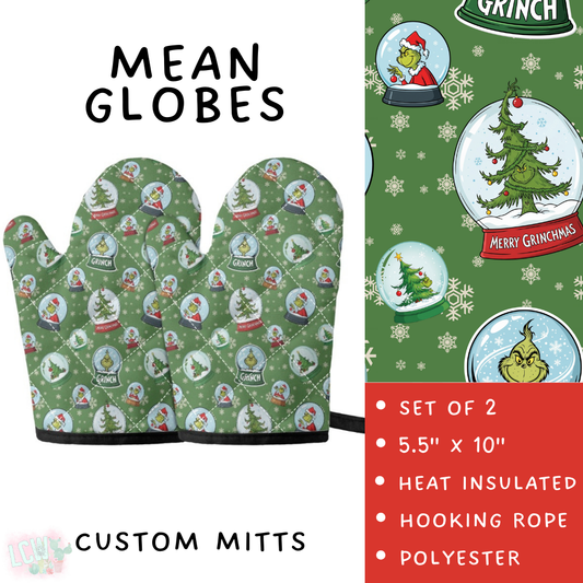 Batch #416 - Baking Spirits Bright 2 - Closes 9/19 - ETA early Nov - Mean Globes Oven Mitts