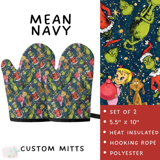 Batch #416 - Baking Spirits Bright 2 - Closes 9/19 - ETA early Nov - Mean Navy Oven Mitts