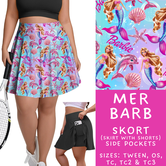 Batch #339 - Character Summer - Closes 5/15 - ETA mid July - Mer Barb Skort