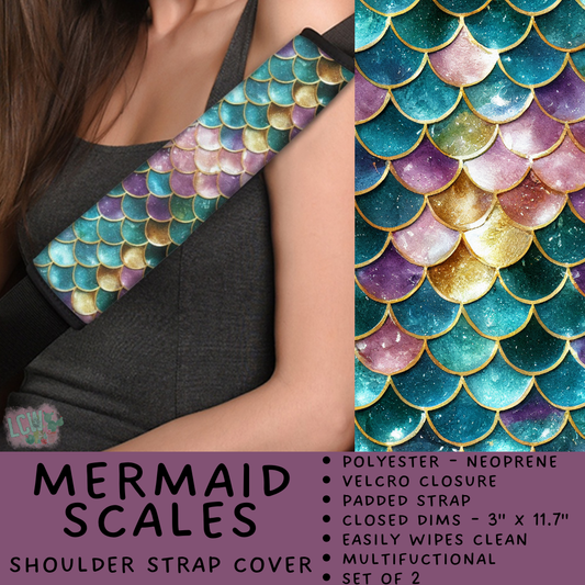 Batch #423 - Car Accessories - Closes 10/2 - ETA mid/late Nov - Mermaid Scales Shoulder Strap Pads