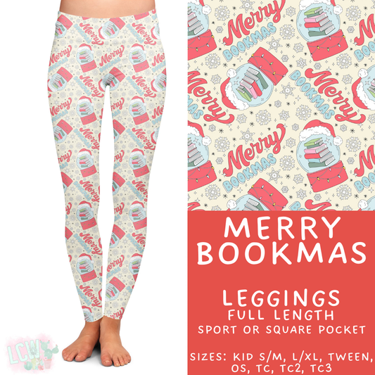 Batch #424 - Jingle All The Way - Closes 10/3 - ETA mid/late Nov - Merry Bookmas Full Length Leggings