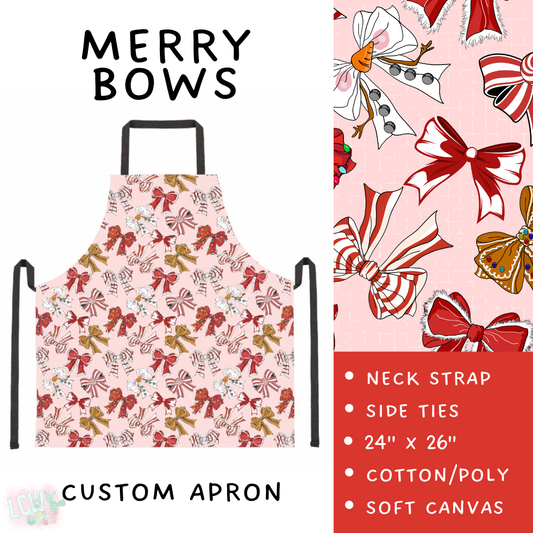 Batch #416 - Baking Spirits Bright 2 - Closes 9/19 - ETA early Nov - Merry Bows Apron