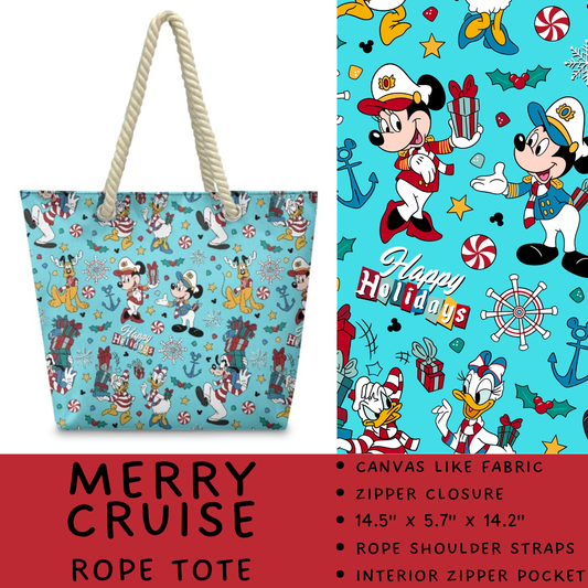 Batch #440 - Magical Character Rope Tote - Closes 10/31 - ETA mid Dec - Merry Cruise Rope Tote