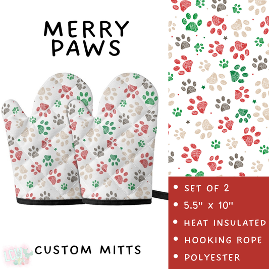 Batch #416 - Baking Spirits Bright 2 - Closes 9/19 - ETA early Nov - Merry Paws Oven Mitts