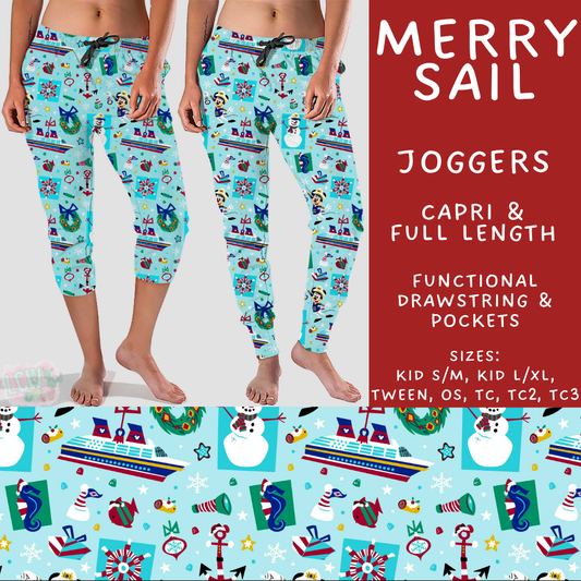 Batch #558 - Magical Character Christmas - Closes 7/20 - ETA mid/late Sept - Merry Sail Full and Capri Length Joggers