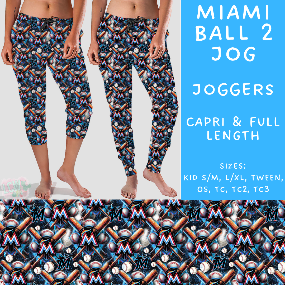 Batch #498 - Strike Out 3 - Closes 3/2 - ETA early May - Miami Ball 2 Full and Capri Length Joggers - Alonna's Legging Land