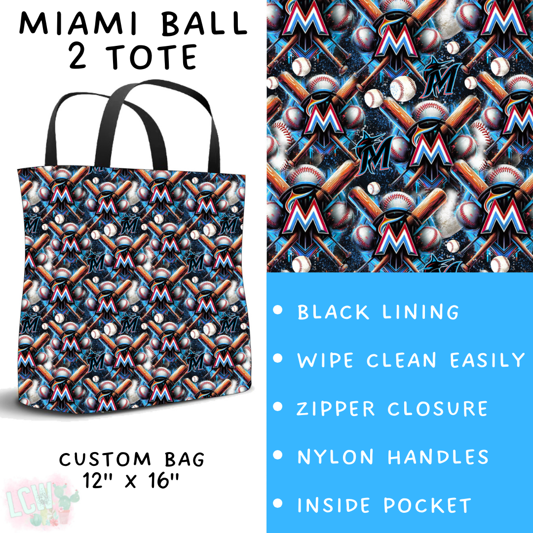 Batch #498 - Strike Out 3 - Closes 3/2 - ETA early May - Miami Ball 2 Tote - Alonna's Legging Land