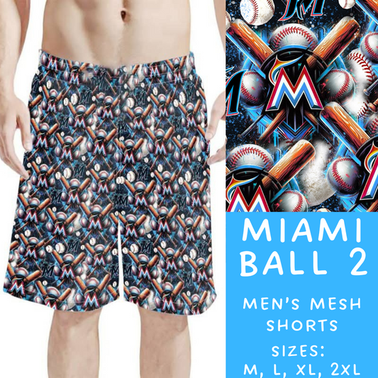 Batch #498 - Strike Out 3 - Closes 3/2 - ETA early May - Miami Ball 2 Men's Shorts