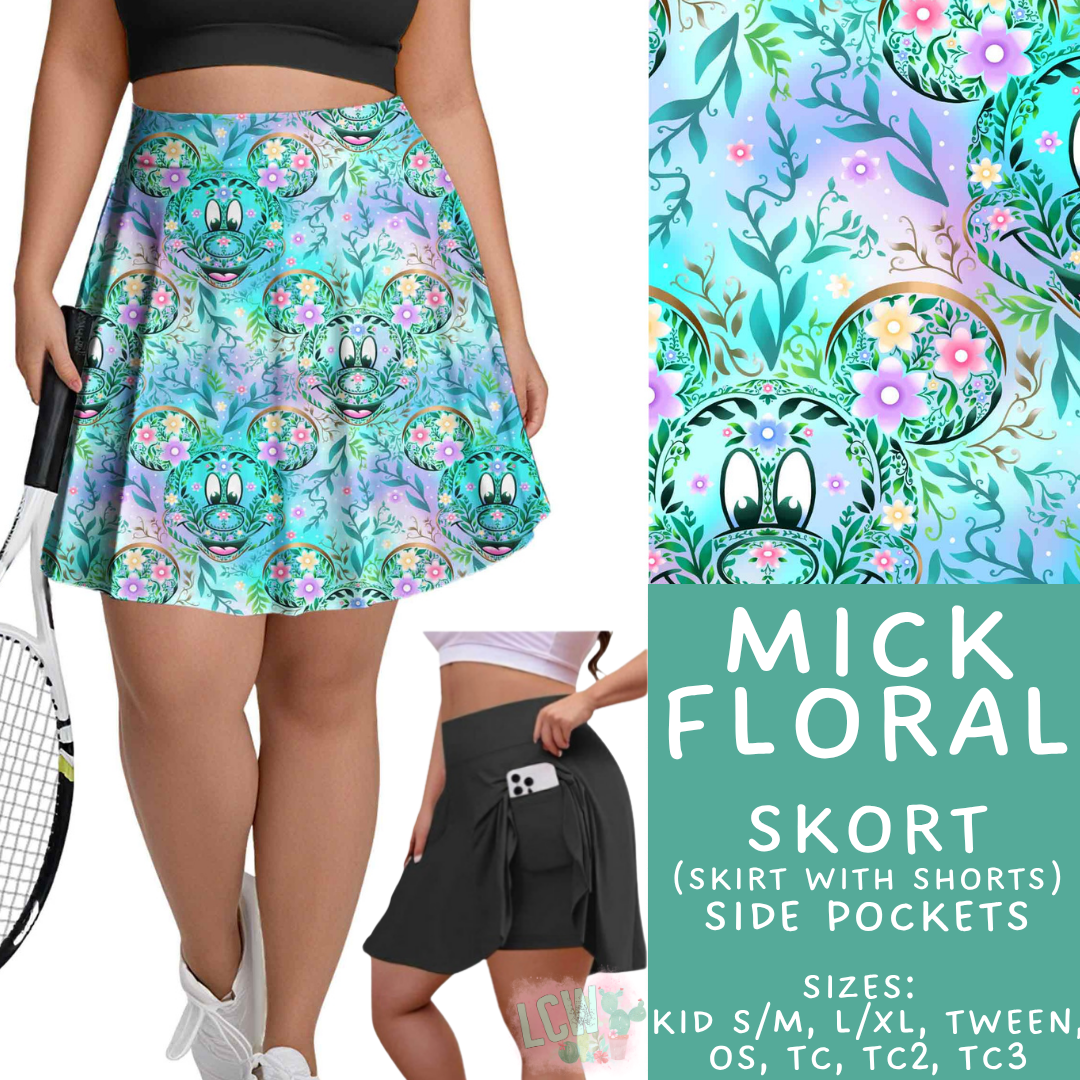 Batch #541 - Magical Faves 21 - Closes 6/10 - ETA mid August - Mick Floral Skort