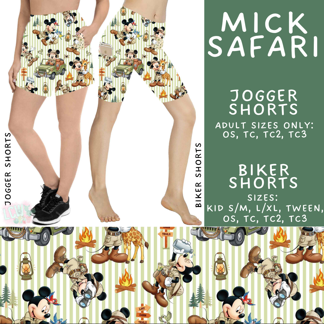 Batch #541 - Magical Faves 21 - Closes 6/10 - ETA mid August - Mick Safari Biker & Jogger Shorts