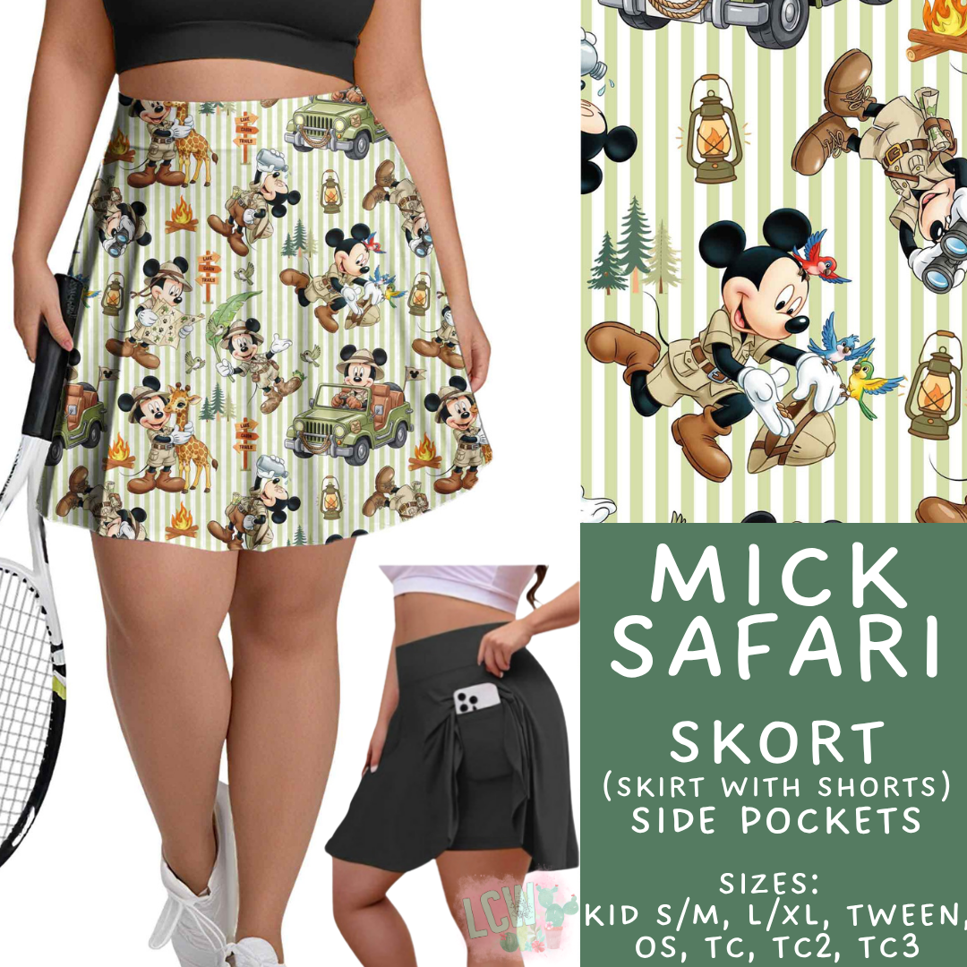 Batch #541 - Magical Faves 21 - Closes 6/10 - ETA mid August - Mick Safari Skort