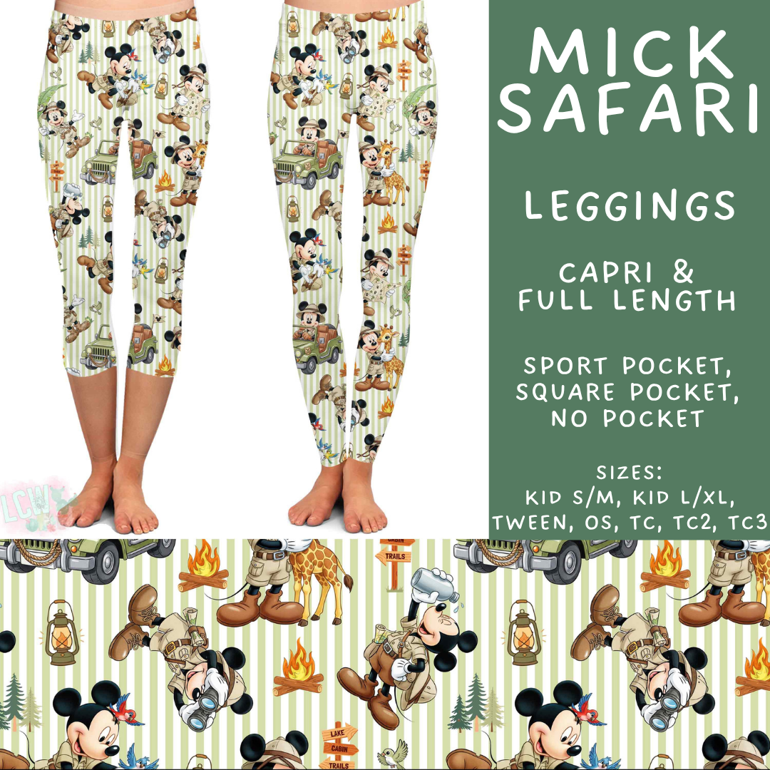 Batch #541 - Magical Faves 21 - Closes 6/10 - ETA mid August - Mick Safari Full and Capri Length Leggings