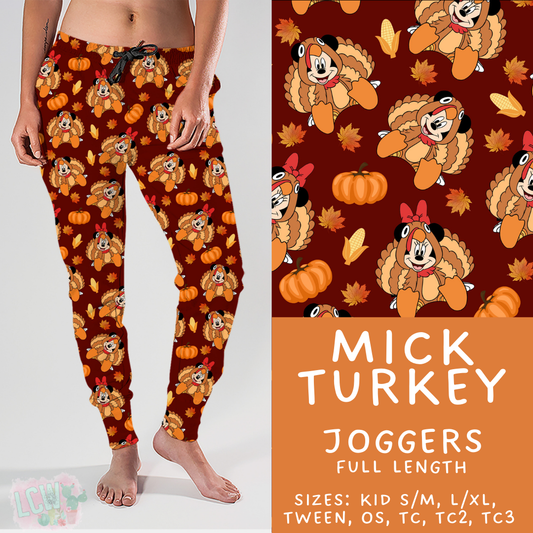 Batch #404 - Magical Fall 2 - Closes 8/29 - ETA mid/late October - Mick Turkey Joggers