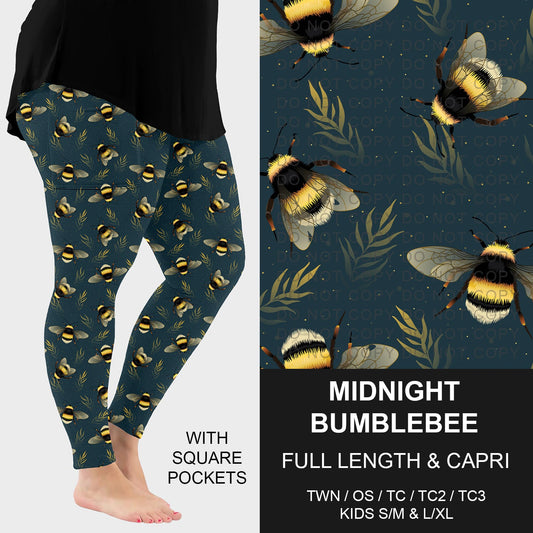 B252 - Preorder Midnight Bumblebee Leggings w/ Pockets (Closes 9/21. ETA: mid Nov.)