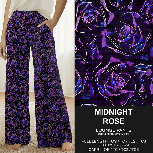 B282 - Preorder Midnight Rose Lounge Pants (Closes 3/29. ETA: early June)