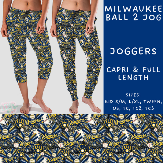 Batch #498 - Strike Out 3 - Closes 3/2 - ETA early May - Milwaukee Ball 2 Full and Capri Length Joggers - Alonna's Legging Land