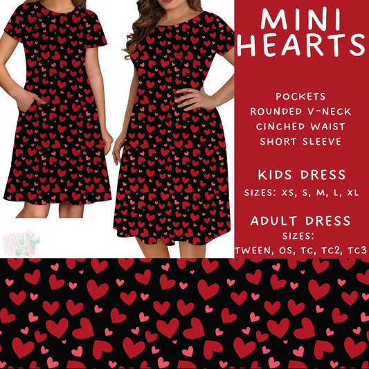 Batch #452 - Mom & Me Love - Closes 11/21 - ETA early Jan - Mini Hearts Womens & Girls Dresses