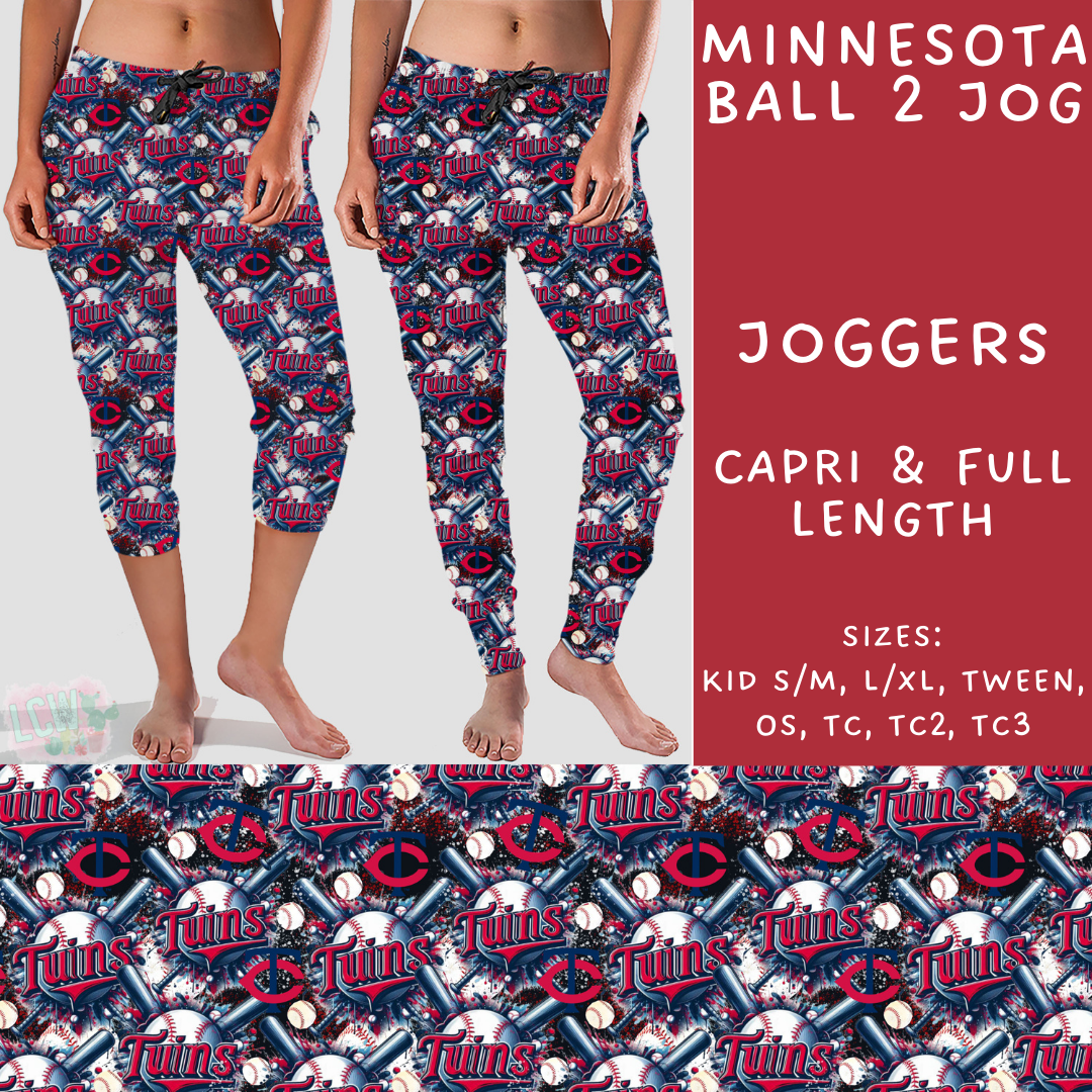 Batch #498 - Strike Out 3 - Closes 3/2 - ETA early May - Minnesota Ball 2 Full and Capri Length Joggers - Alonna's Legging Land