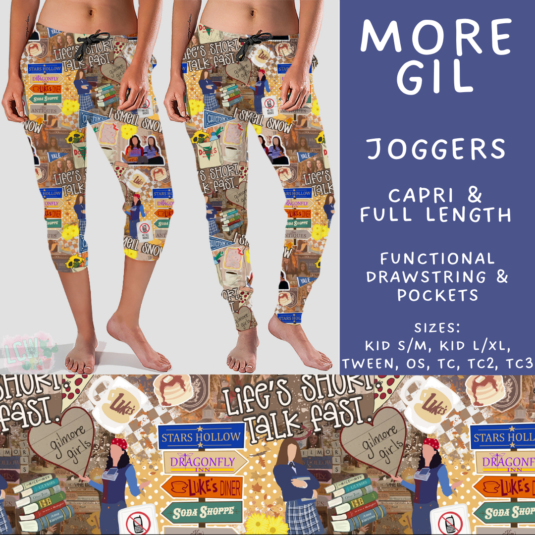 Batch #502 - Show Time - Closes 3/11 - ETA mid May - More Gil Full and Capri Length Joggers