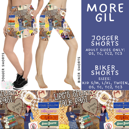 Batch #502 - Show Time - Closes 3/11 - ETA mid May - More Gil Biker & Jogger Shorts