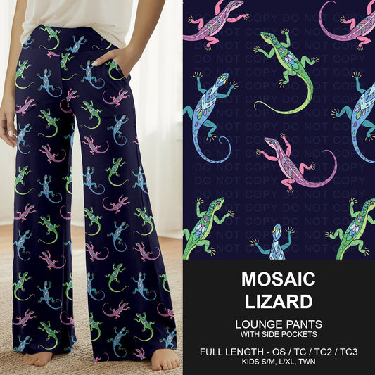 B262 - Preorder Mosaic Lizard Lounge Pants (Closes 11/23. ETA late Jan.)