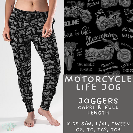 Batch #114 - Guys Collection - Closes 5/10 - ETA mid/late June - Motorcycle Life Joggers