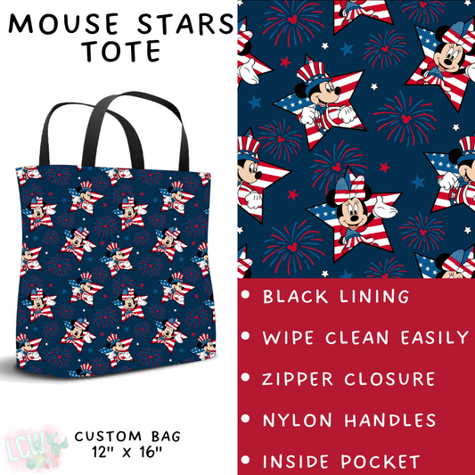 Batch #338 - Magical 4th of July - Closes 5/7 - ETA mid June - Mouse Stars Tote
