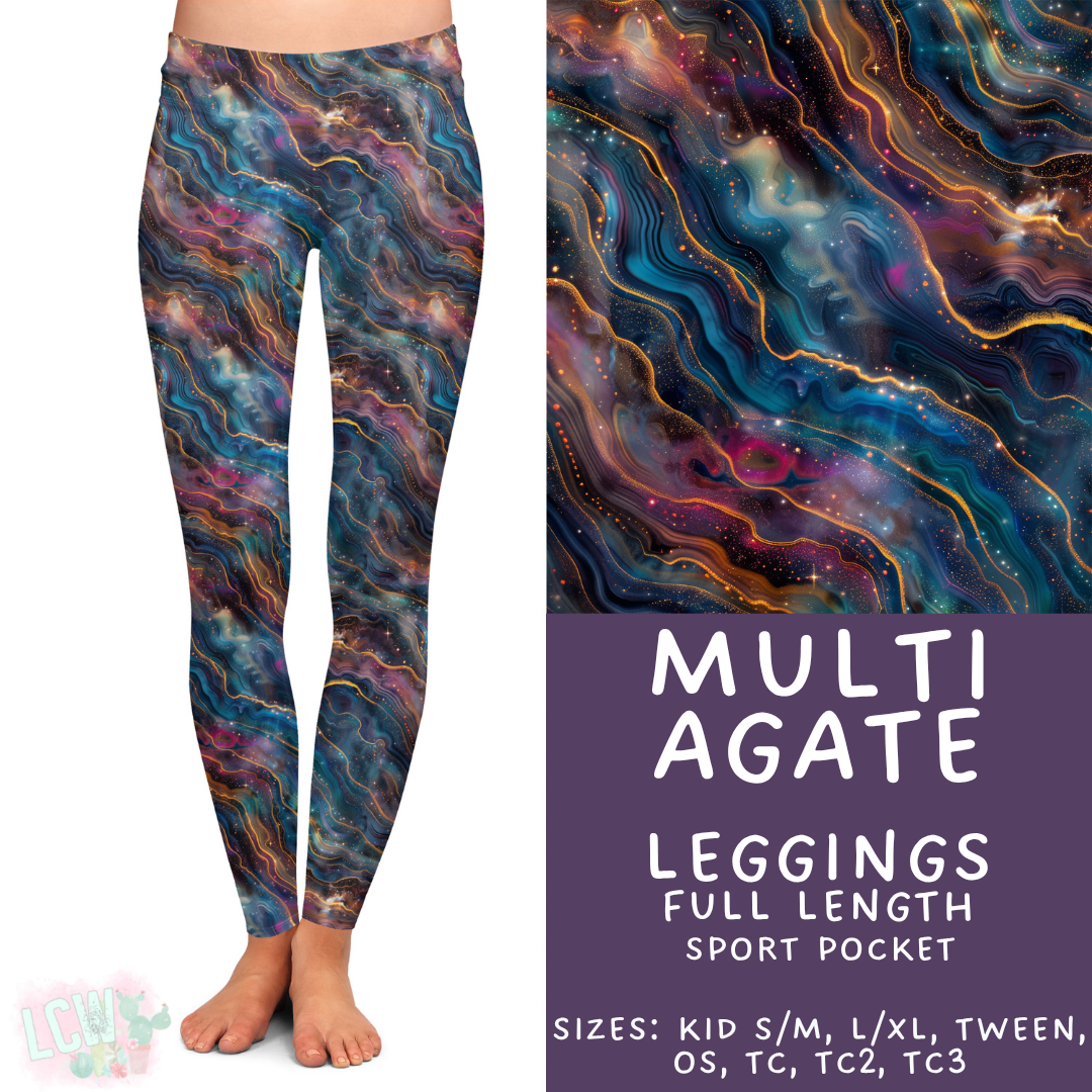 Batch #448 - Agate Collection - Closes 11/17 - ETA early Jan - Multi Agate Full Length Leggings
