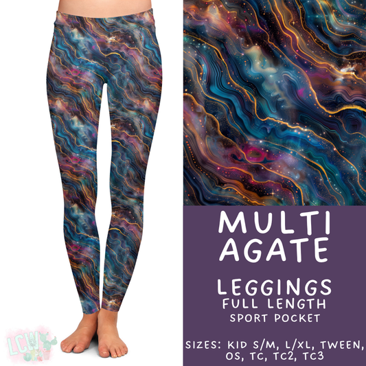 Batch #448 - Agate Collection - Closes 11/17 - ETA early Jan - Multi Agate Full Length Leggings