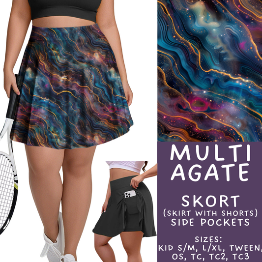 Batch #448 - Agate Collection - Closes 11/17 - ETA early Jan - Multi Agate Skort