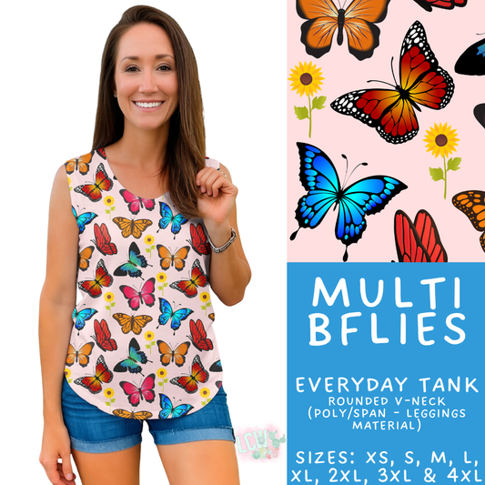 Batch #547 - Set in Style Collection - Closes 6/24 - ETA late August - Multi BFlies Everyday Tank