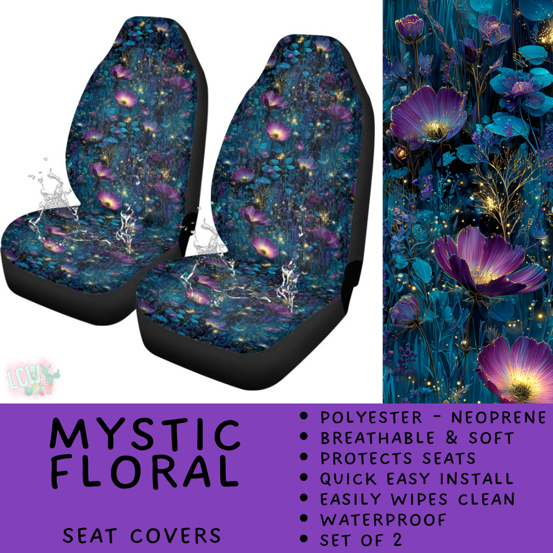 Batch #554 - Car Accessories 3 - Closes 7/10 - ETA early/mid Sept - Mystic Floral Vehicle Seat Covers