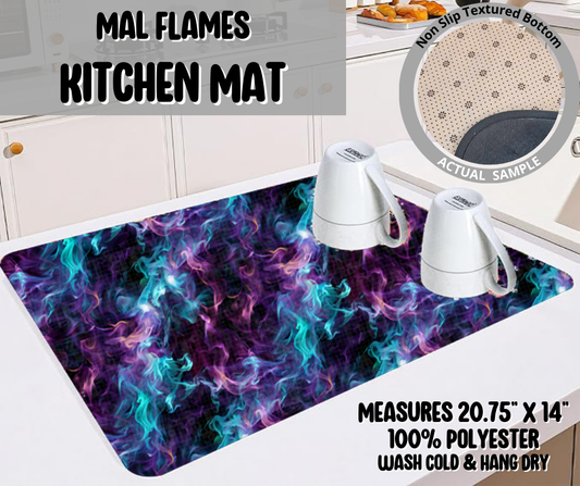 Preorder! Closes 5/22. ETA August. Mal Flames Kitchen Mat