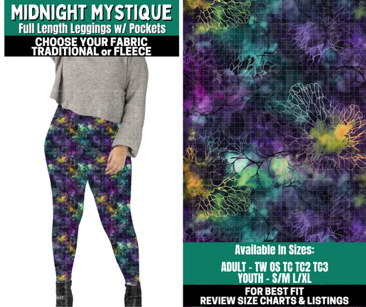 Preorder! Closes 10/27. ETA Jan. Midnight Mystique Leggings Choose Fleece or Traditional