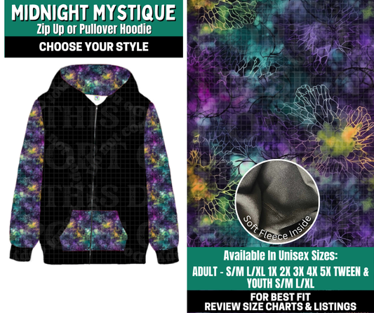 Preorder! Closes 10/27. ETA Jan. Midnight Mystique Zip-Up or Pullover Hoodie