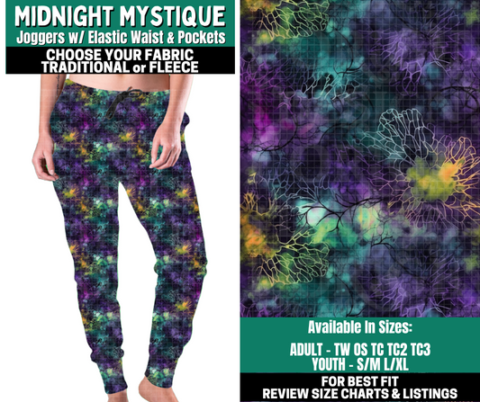 Preorder! Closes 10/27. ETA Jan. Midnight Mystique Joggers Choose Fleece or Traditional
