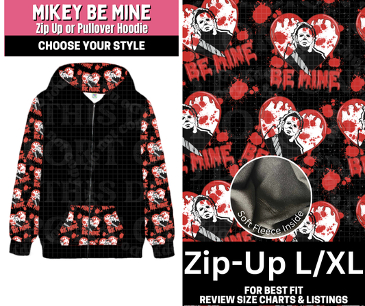 Mikey Be Mine Zip-Up Hoodie