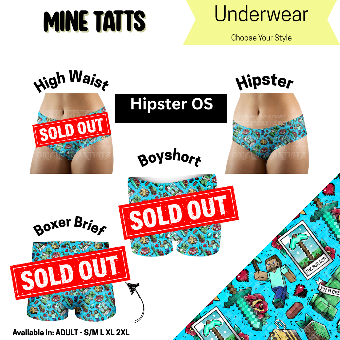 Mine Tatts Hipster Underwear