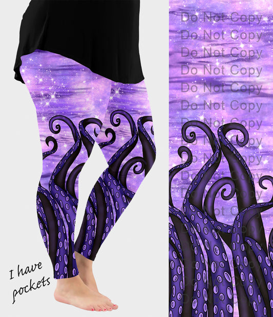 RTS - Mystical Tentacles Leggings w/ Pockets