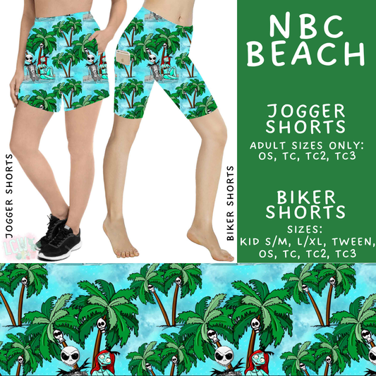 Batch #527 - Spooky Summer 2 - Closes 5/8 - ETA early July - NBC Beach Biker & Jogger Shorts
