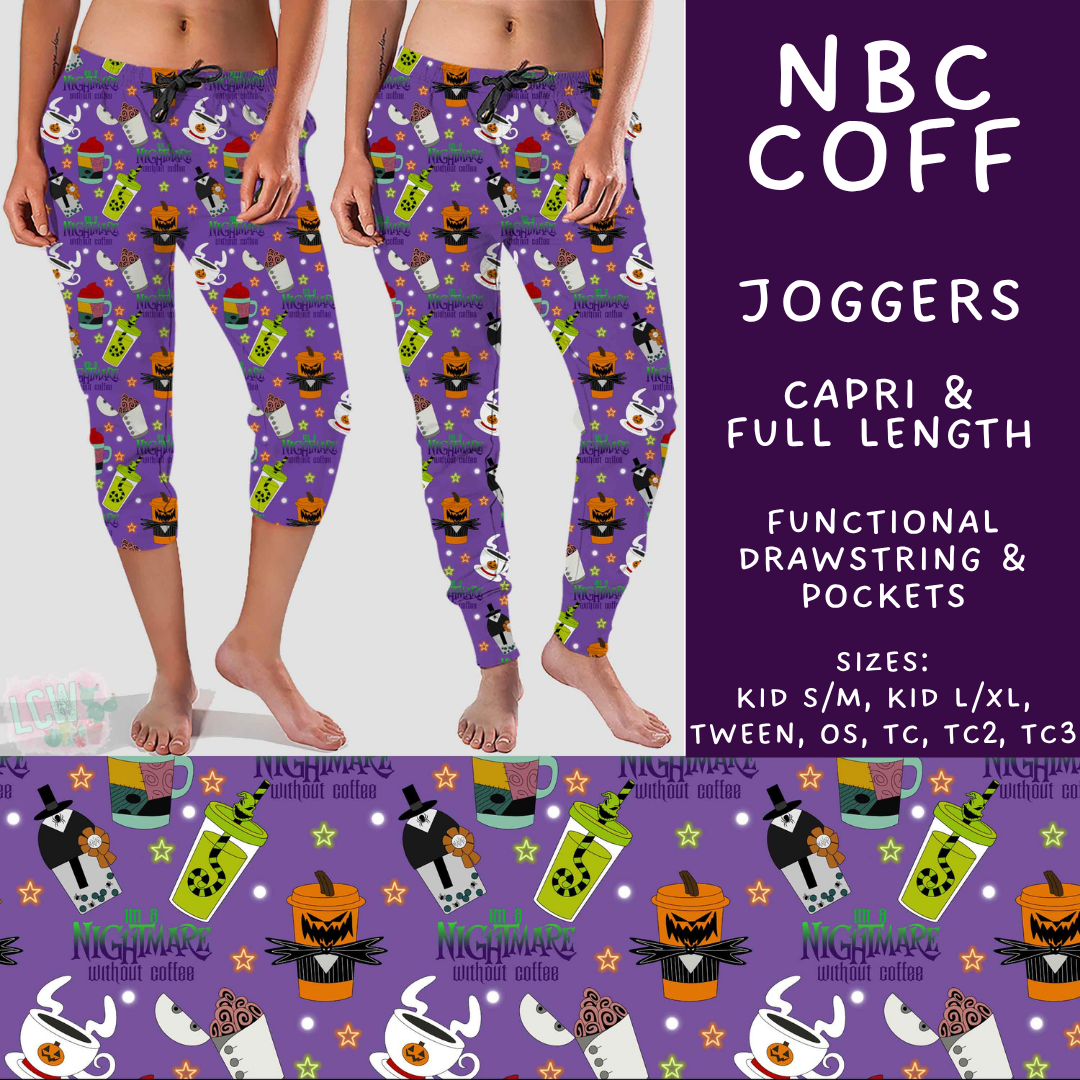 Batch #575 - Fun Run 26 - Closes 8/26 - ETA late October - NBC Coff Full and Capri Length Joggers
