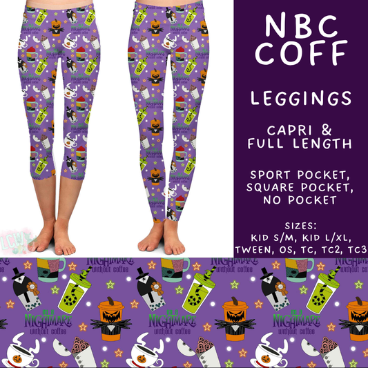 Batch #575 - Fun Run 26 - Closes 8/26 - ETA late October - NBC Coff Full and Capri Length Leggings