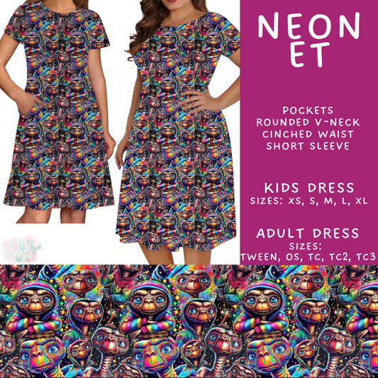 Batch #548 - May Request Run - Closes 6/26 - ETA late August - Neon ET Adult & Kids Dresses