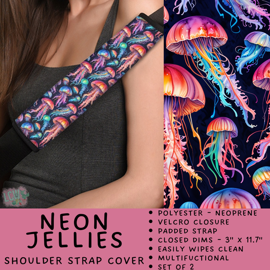 Batch #423 - Car Accessories - Closes 10/2 - ETA mid/late Nov - Neon Jellies Shoulder Strap Pads