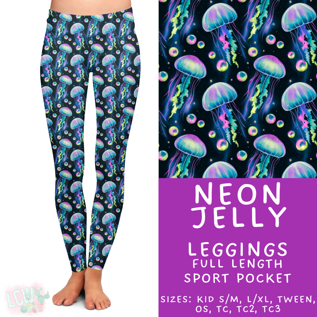 Batch #468 - Fun Run 18 - Closes 12/26 - ETA late Feb - Neon Jelly Full Length Leggings