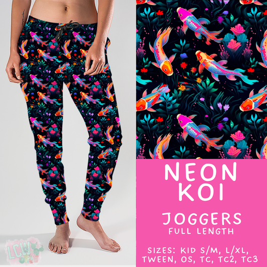 Batch #421 - Fun Run 15 - Closes 9/29 - ETA mid/late Nov - Neon Koi Joggers