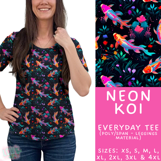Batch #421 - Fun Run 15 - Closes 9/29 - ETA mid/late Nov - Neon Koi Everyday Tee